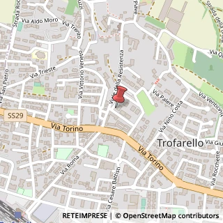 Mappa Via S. Giovanni Bosco, 7, 10028 Trofarello TO, Italia, 10028 Trofarello, Torino (Piemonte)