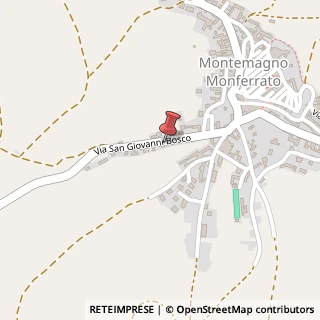 Mappa Via San Giovanni Bosco, 11, 14030 Montemagno, Asti (Piemonte)