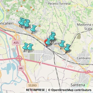 Mappa Via Giuseppe Garibaldi, 10028 Trofarello TO, Italia (1.70214)