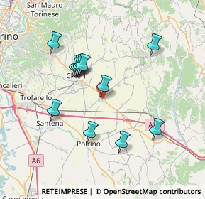 Mappa Via Gnocchi Don, 10020 Riva presso Chieri TO, Italia (6.77333)