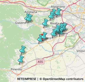 Mappa Via XXV Aprile, 10045 Piossasco TO, Italia (6.84118)