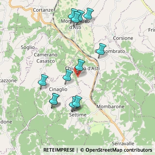 Mappa Via San Sebastiano, 14025 Chiusano d'Asti AT (2.06385)