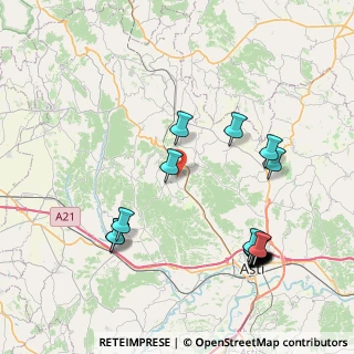 Mappa Via San Sebastiano, 14025 Chiusano d'Asti AT (9.6375)