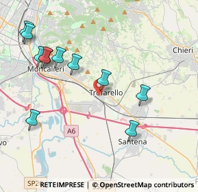 Mappa Via Palmiro Togliatti, 10028 Trofarello TO, Italia (4.61)