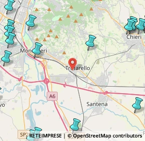 Mappa Via Palmiro Togliatti, 10028 Trofarello TO, Italia (7.5515)