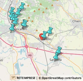 Mappa Via Palmiro Togliatti, 10028 Trofarello TO, Italia (5.04357)