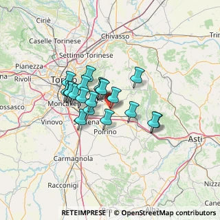 Mappa Via Pessione, 10020 Riva presso Chieri TO, Italia (9.788)