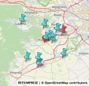 Mappa Via Paperia, 10045 Piossasco TO, Italia (6.01182)