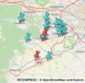 Mappa Via Paperia, 10045 Piossasco TO, Italia (6.35765)