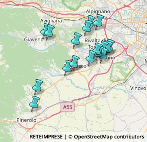 Mappa Via Paperia, 10045 Piossasco TO, Italia (6.76529)