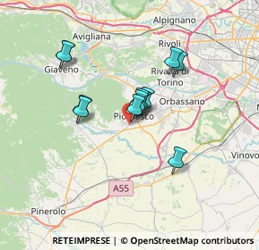 Mappa Via Aleardi, 10045 Piossasco TO, Italia (5.2475)