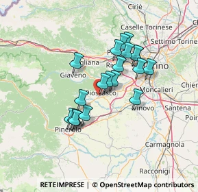 Mappa Via Aleardi, 10045 Piossasco TO, Italia (11.1325)