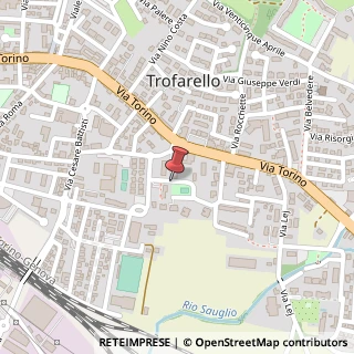 Mappa Via Pietro Nenni,  5, 10028 Trofarello, Torino (Piemonte)