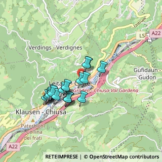 Mappa Leitach Coste, 39043 Chiusa BZ, Italia (0.7275)