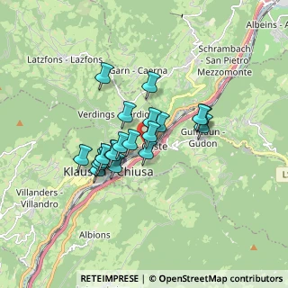 Mappa Leitach Coste, 39043 Chiusa BZ, Italia (1.2315)