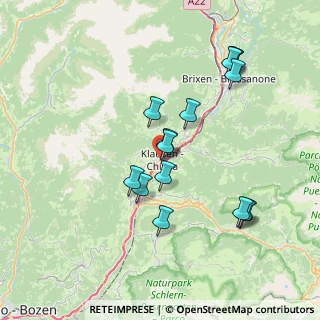 Mappa Via Pucher, 39043 Chiusa BZ, Italia (7.10333)