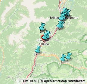 Mappa Via Tinne, 39043 Chiusa BZ, Italia (7.237)