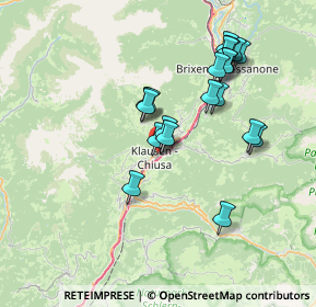 Mappa Piazza Mercato, 39043 Chiusa BZ, Italia (6.712)