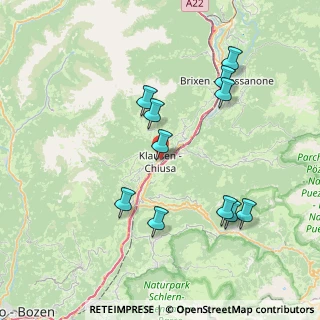 Mappa Via Città Alta, 39042 Chiusa BZ, Italia (7.58273)