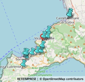 Mappa Via Piazza Seiano, 80069 Vico Equense NA, Italia (4.00429)