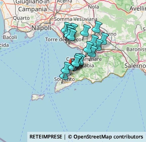 Mappa Via Piazza Seiano, 80069 Vico Equense NA, Italia (9.6845)