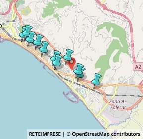 Mappa Via Oscar Arnulfo Romero, 84132 Salerno SA, Italia (1.76727)