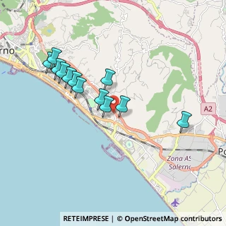 Mappa Via Oscar Arnulfo Romero, 84132 Salerno SA, Italia (1.87417)