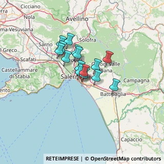 Mappa Via Oscar Arnulfo Romero, 84132 Salerno SA, Italia (9.32)