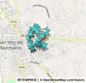 Mappa Via Pirandello, 72019 San Vito dei Normanni BR, Italia (0.278)