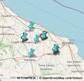 Mappa Via Franklin Nardelli, 72019 San Vito dei Normanni BR, Italia (11.31857)