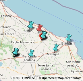 Mappa Via Franklin Nardelli, 72019 San Vito dei Normanni BR, Italia (14.88556)