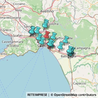 Mappa Via Volturno, 84132 Salerno SA, Italia (11.3455)