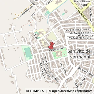 Mappa Viale Europa, 2, 72019 San Vito dei Normanni, Brindisi (Puglia)