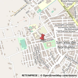 Mappa Viale Europa, 55, 72019 San Vito dei Normanni, Brindisi (Puglia)