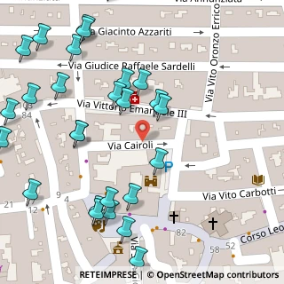 Mappa Via Vittorio Emanuele III, 72019 San Vito dei Normanni BR, Italia (0.07778)