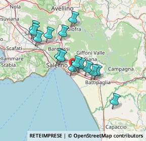 Mappa Via Monticelli di Fuorni, 84131 Salerno SA, Italia (12.93133)