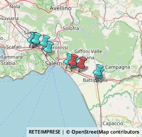 Mappa Via Monticelli di Fuorni, 84131 Salerno SA, Italia (10.905)