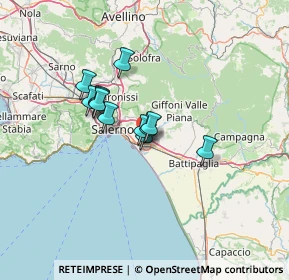 Mappa Via Monticelli di Fuorni, 84131 Salerno SA, Italia (9.7275)