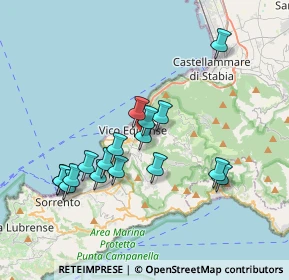 Mappa Via le Pietre, 80069 Vico Equense NA, Italia (3.67824)