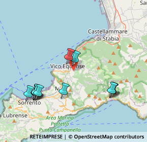 Mappa Via le Pietre, 80069 Vico Equense NA, Italia (4.58167)