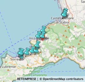 Mappa Via le Pietre, 80069 Vico Equense NA, Italia (3.96308)