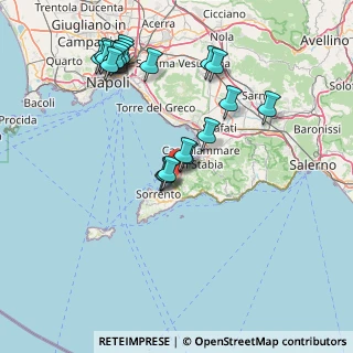 Mappa Via Punta la Guardia, 80069 Vico Equense NA, Italia (17.6)