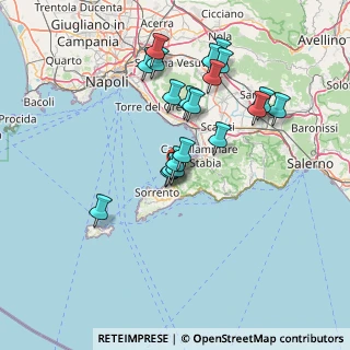 Mappa Via Punta la Guardia, 80069 Vico Equense NA, Italia (14.467)