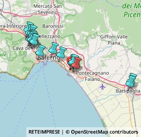 Mappa Via Oscar Arnulfo Romero, 84131 Salerno SA, Italia (8.152)