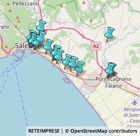 Mappa Via Oscar Arnulfo Romero, 84131 Salerno SA, Italia (3.7235)