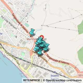 Mappa Via Oscar Arnulfo Romero, 84131 Salerno SA, Italia (0.25172)