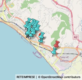 Mappa Via Oscar Arnulfo Romero, 84131 Salerno SA, Italia (1.33421)