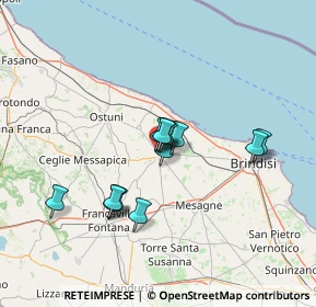 Mappa Via Camillo Benso Conte di Cavour, 72019 San Vito dei Normanni BR, Italia (11.08538)