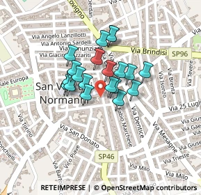 Mappa Via Camillo Benso Conte di Cavour, 72019 San Vito dei Normanni BR, Italia (0.155)