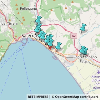 Mappa Via Parmenide, 84131 Salerno SA, Italia (3.19615)